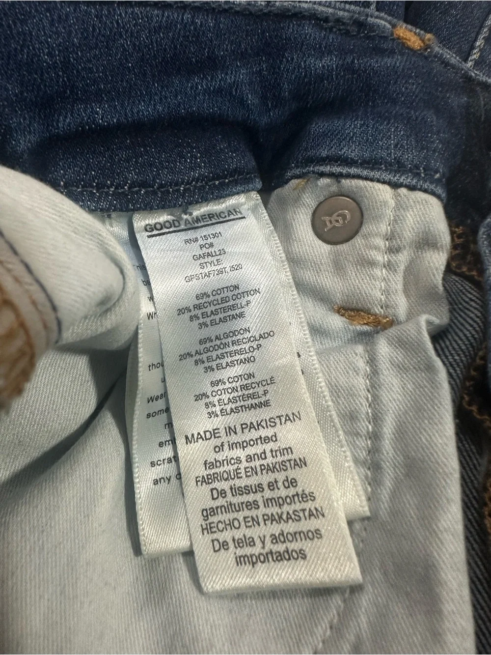 NWT Good American Good Petite Straight Jeans - Size 6-12
